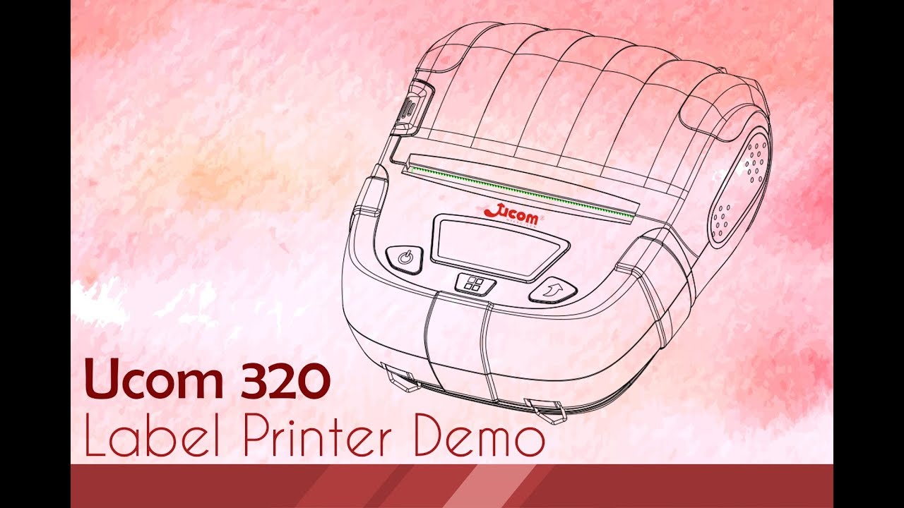 Ucom 320 Label Printer Demo - YouTube