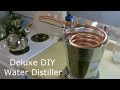 Homemade Water Distiller! - The Deluxe DIY "pure water" Water Distiller!  Full Instructions