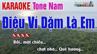 Điệu Ví Dặm Là Em Karaoke 2020 Tone Nam - Nhạc Sống Thanh Ngân