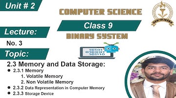 9th Class Computer Science Unit # 2 Binary System || Number System Conversion