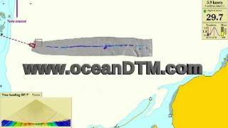 Mid-water pipeline mapped in Olex: oceandtm.com Demo