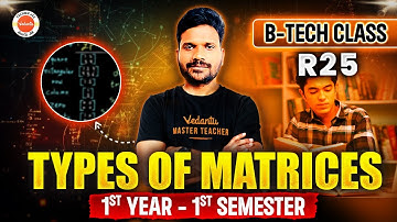 Types of Matrices - B.Tech R25 | 1st Year - 1st Semester | Engineering Maths | Suresh Sir