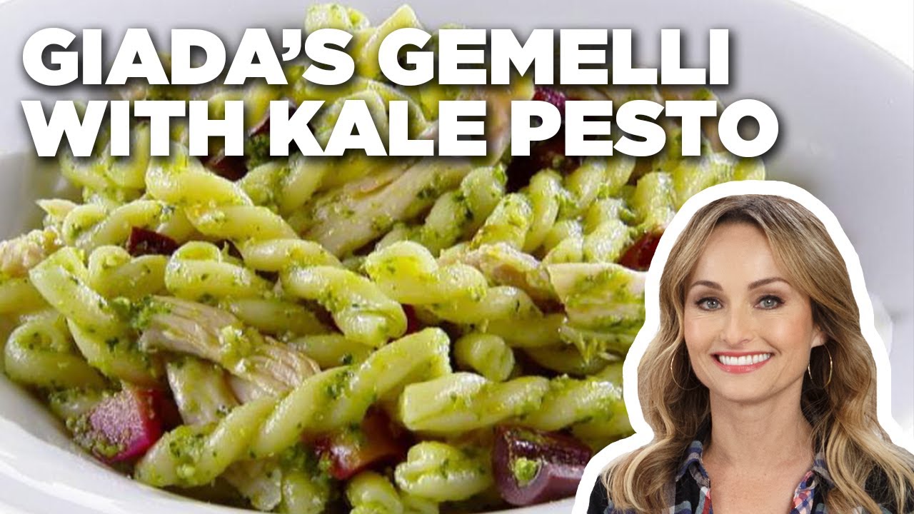 Giada De Laurentiis' Gemelli with Kale Pesto and Olives | Giada At Home | Food Network