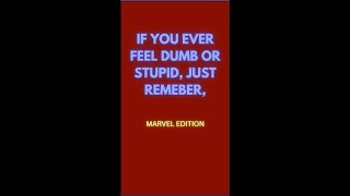 If You Ever Feel Dumb or Stupid, Remember This #marvel #captainamerica #ageofultron #everyoneisdumb