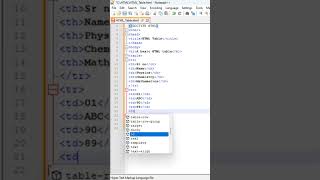 HTML Table Explained in 60 Seconds | HTML for Beginners 🔥 #frontendcourse #htmlcss #short #coding