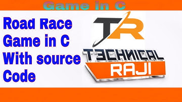 Road Race Game in C source code with link in description