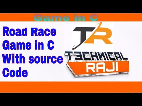 Road Race Game in C source code with link in description