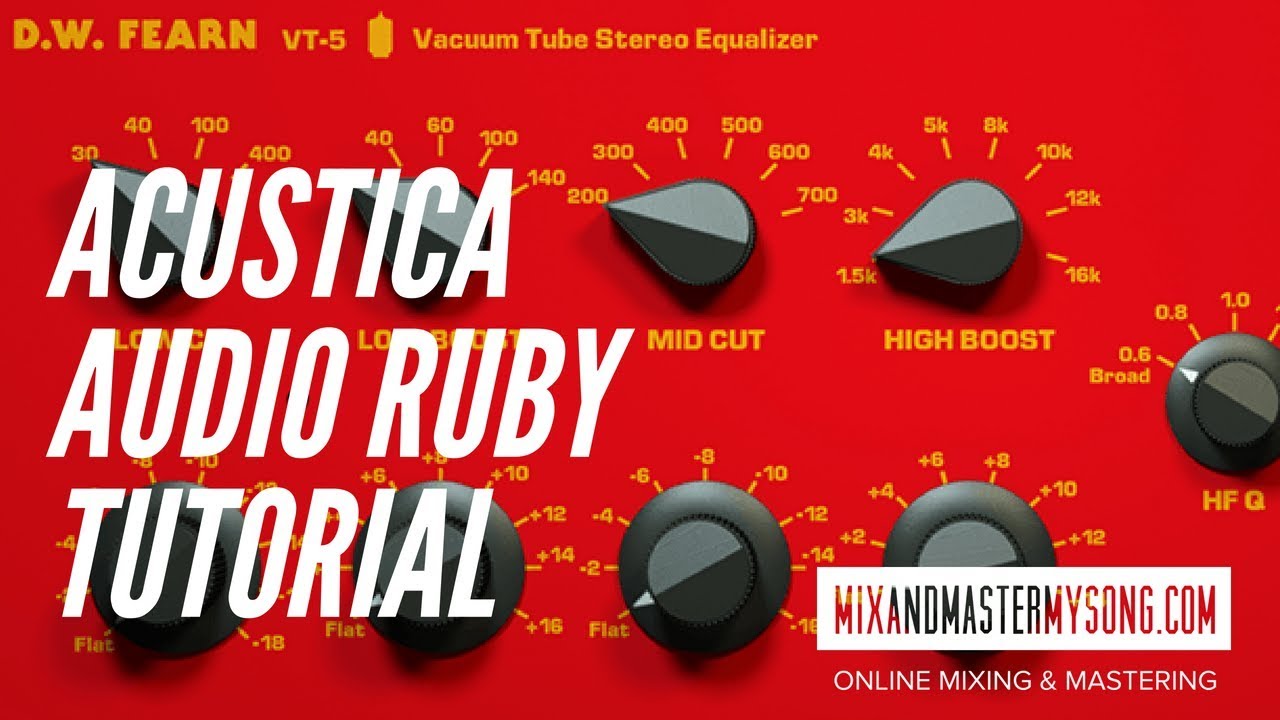 Acustica Audio Ruby Tutorial