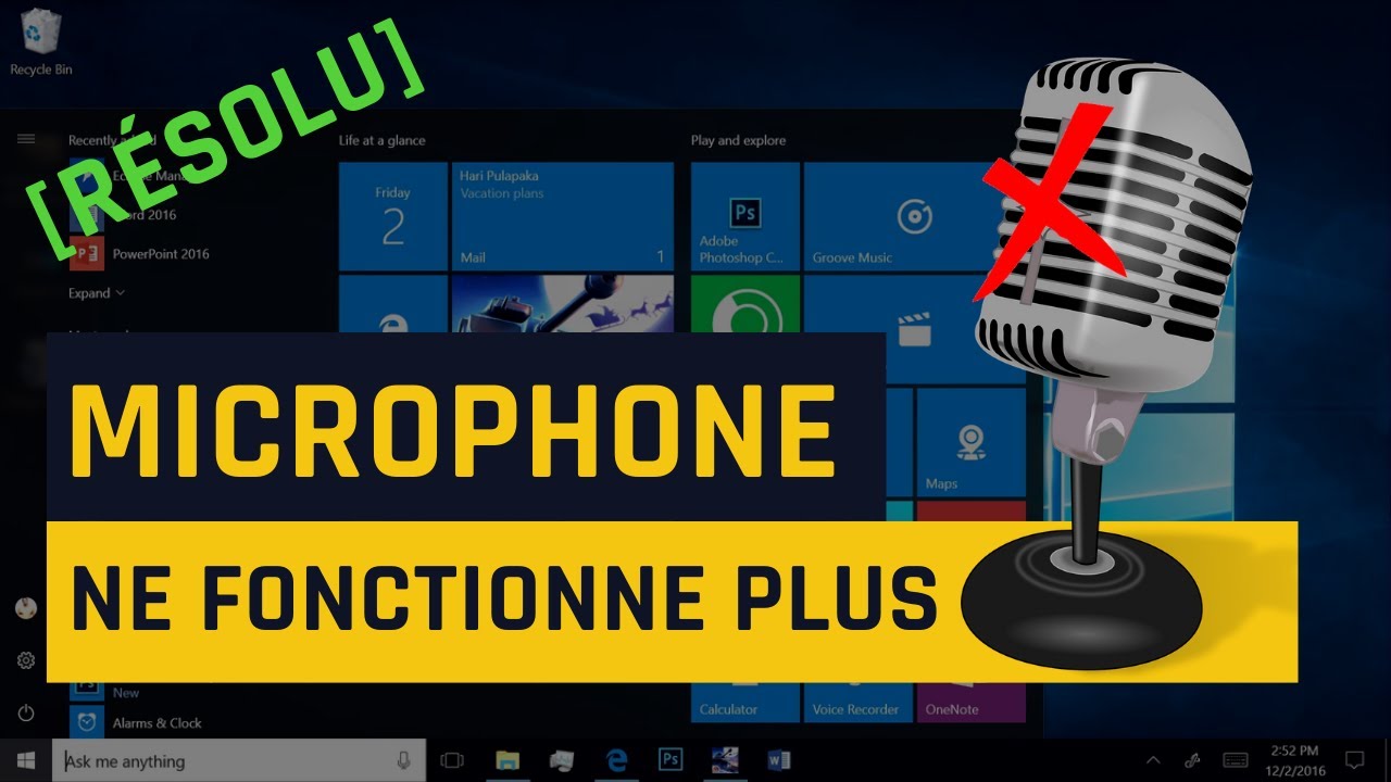 Mon microphone ne fonctionne plus sous Windows 10 [Résolu] - YouTube