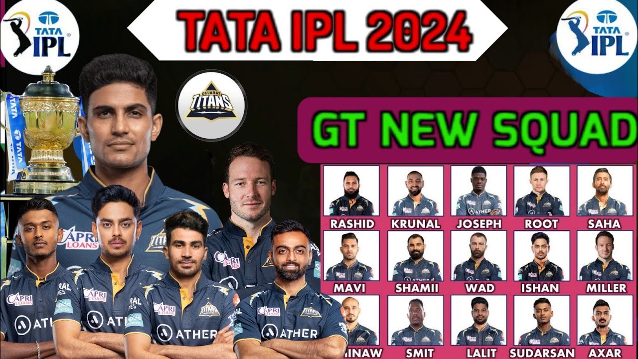 IPL 2024- Gujarat Titans New Squad l GT Full Squad 2024 l Gujarat Titans Squad IPL 2024