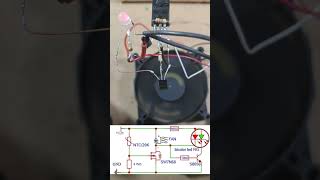 Temperature sensor circuit, automatic fan on/off, bi-color LED RG #temperaturesensor#automaticfan