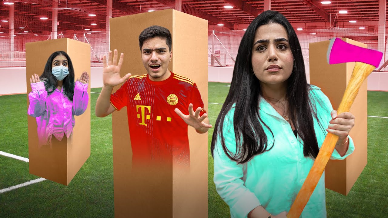 تحدي أكبر غميضة بالصناديق extreme hide and seek in boxes