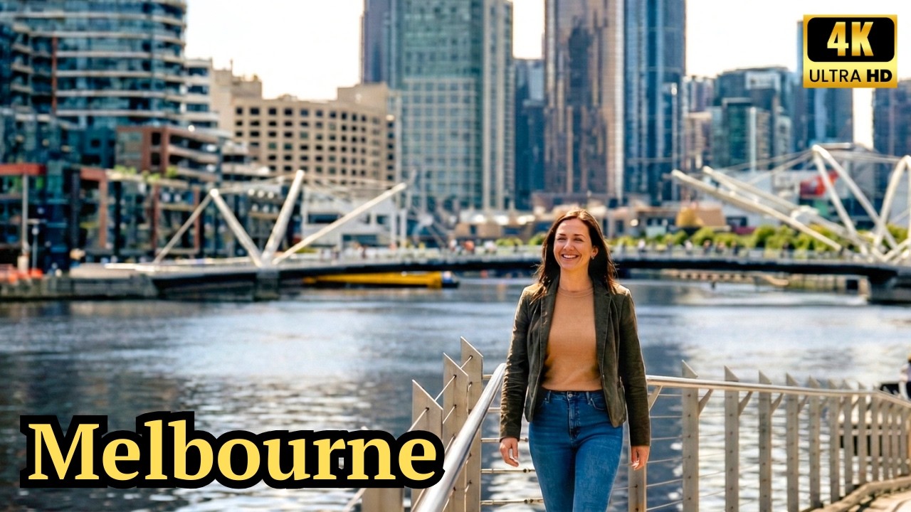Walking Melbourne For 1 Hour During The Day