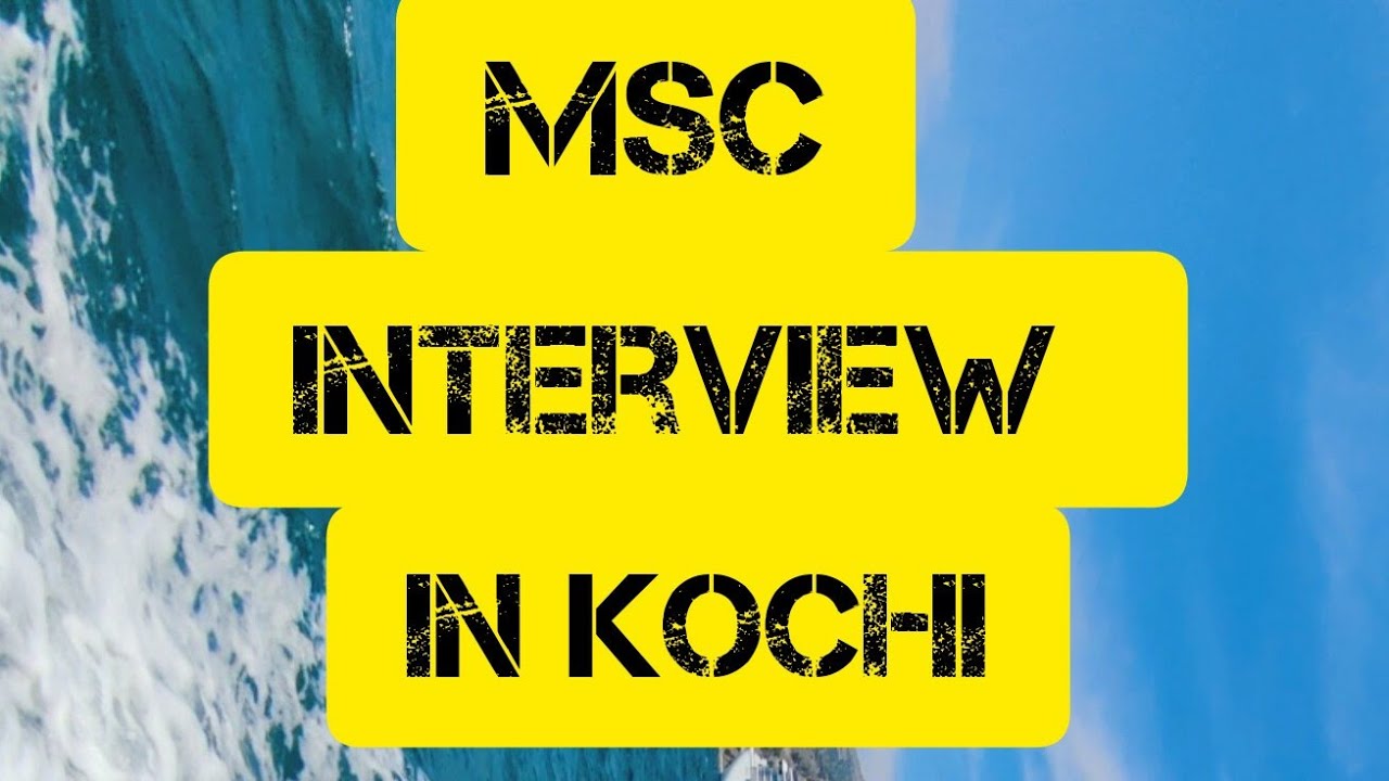 msc cruise interview in kochi