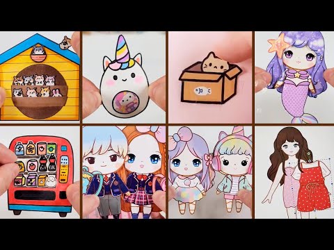 귀여운 만들기 모음집 #47  DIY <strong>Paper</strong> <strong>Craft</strong> Ideas #diy  #paperdolls #<strong>craft</strong>  #art #종이인형  #종이구관 #종이놀이