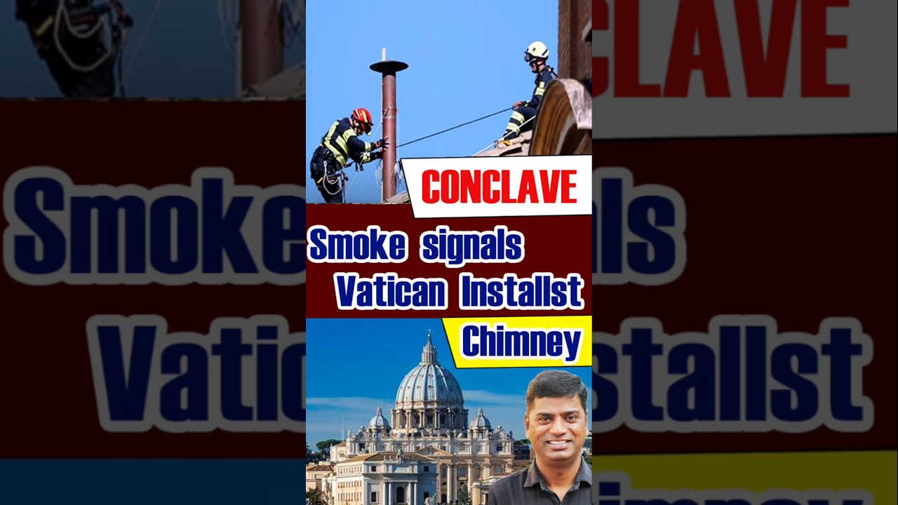 Canclave Smoke Signals installst  Chimney | Vatican