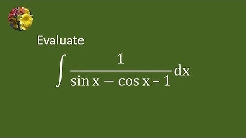 Solving indefinite integral using "Tangent Half Angle" substitution