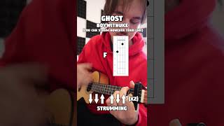 Ghost - BoyWithUke (Ukulele Tutorial) #shorts #ukulele #ukuleletutorial