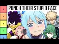 Ranking anime characters I want to punch in the face...