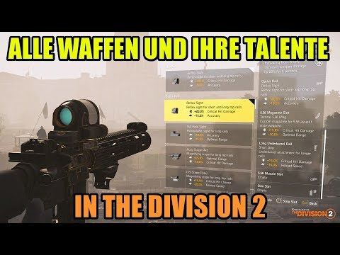 Video: Die Liste Der Besten Waffen, Schadensstatistiken Und Talente Der Division 2 - Alle Waffenschadensstatistiken, Diagramme Und Waffentalente