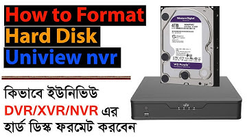 How to format hard disk in uniview nvr || How to delete uniview nvr videos