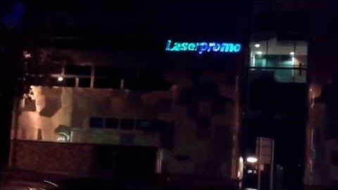 Laserpromo building projection