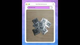 Custom Laser Engraved NFC QR Code Tag: 3in Self-Adhesive