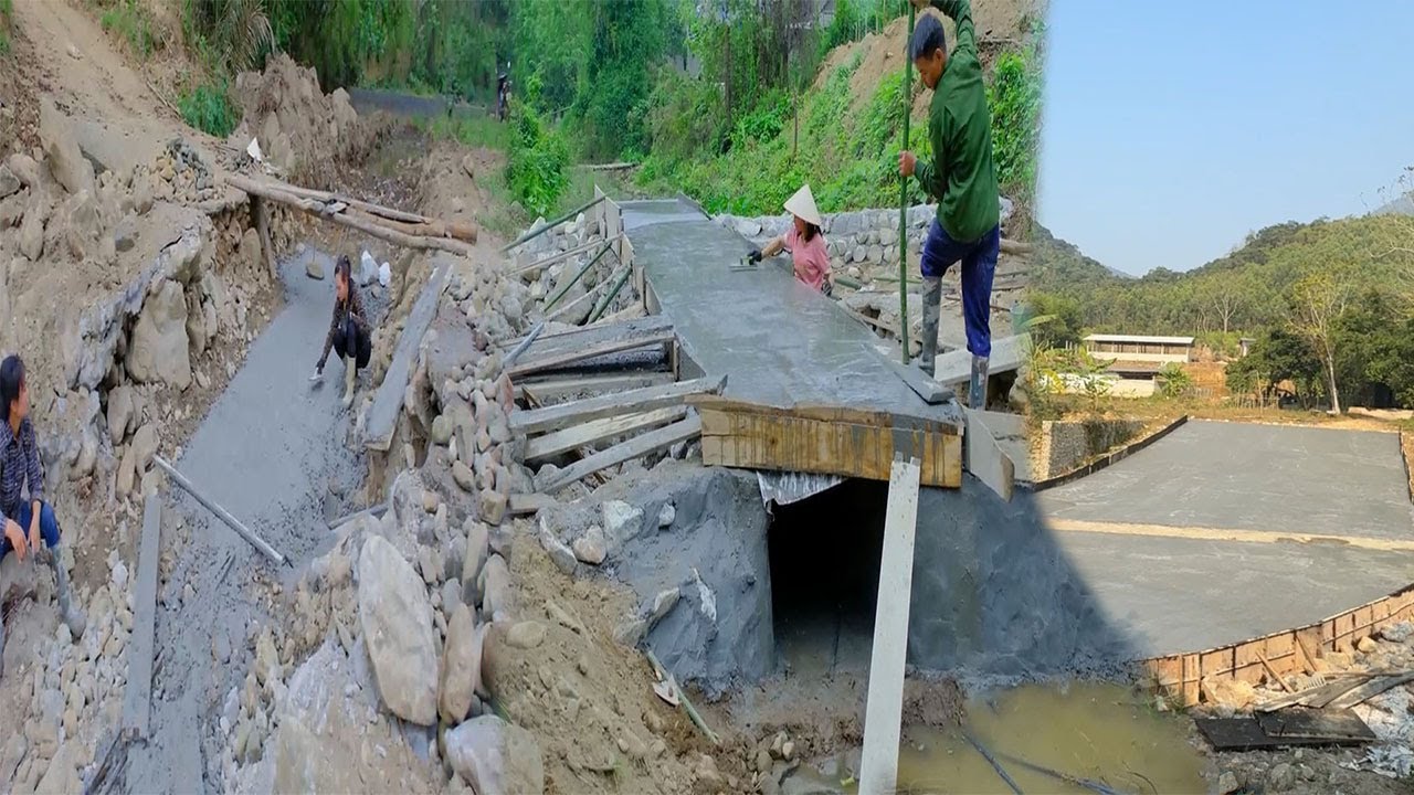 Full video of construction and completion of the road crossing the ...