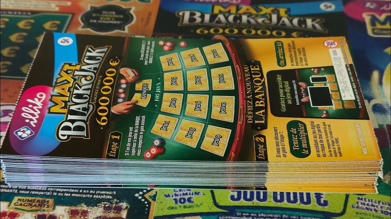 Grattage d'un carnet entier de Blackjack 😱🤑🍀
