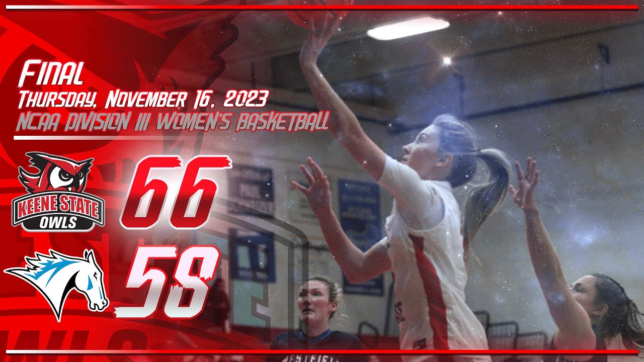 Keene State Women's Basketball Highlights at ColbySawyer 11/16/2023