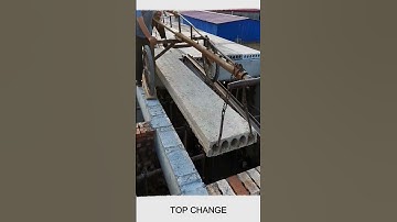 The process of install hollow core concrete slab #construction #site #goodtools #smartwork #craft