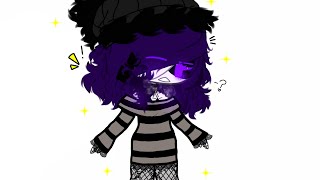 Uzi + a gothic stripy dress with gothic net tights ~{ft: uzi doorman}~