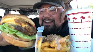 Finally! IN-N-OUT MUKBANG 🍔🌴 Animal Style Double Double CheeseBurger and Fries!