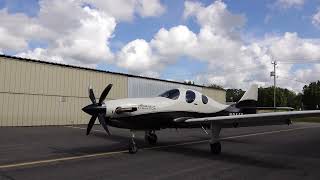 Lancair Evolution engine start and taxi.