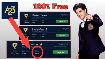 A23 Game App Main Entry Free Kase lena Hain || A23 Refer AnD Earn || Asim Tech