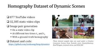 Deep Homography Estimation for Dynamic Scenes
