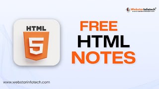 4K Ultra HD HTML Notes for Beginners | Learn HTML in 1 Minute!  #HTML #HTMLTutorial #WebstarInfotech