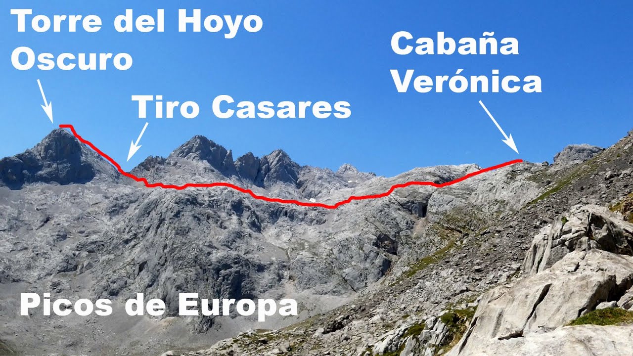 TORRE DEL HOYO OSCURO-TIRO CASARES- CABAÑA VERONICA. Desde Fuente De. PICOS DE EUROPA