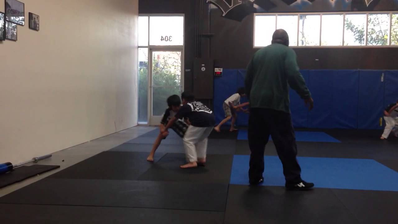 Kids Wrestling Class 3 lines of Defense Drill YouTube