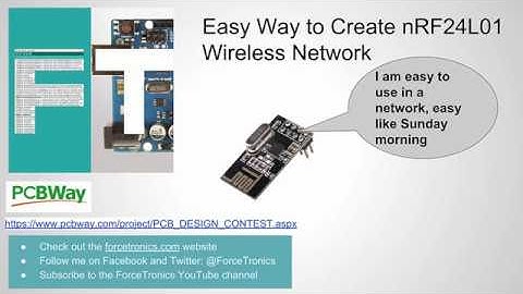 Easy Way to Create an nRF24L01 Wireless Sensor Network