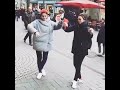 شاهد بنات تركيات اجمل رقصه في شارع