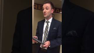 13WMAZ Meteorologist briefs news team during severe weather prep