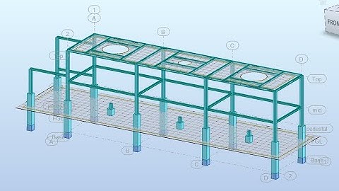 Introduction of Steel frame Structural analysis for chemical plant platform  using Staad pro V.22
