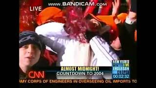 2003-2004 CNN times square countdown ball drop new years