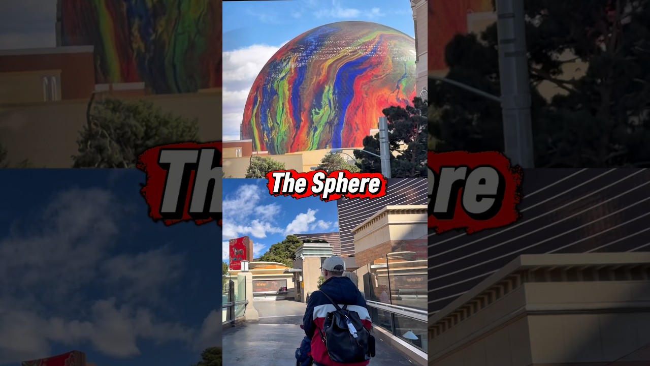 MESMERIZING SPHERE LAS VEGAS 🤯 | Stunning View Captures Bennett’s Reaction 😍#thesphere #vegas