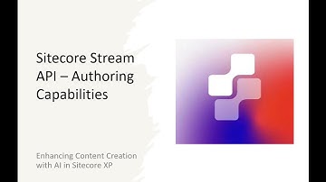 Sitecore Stream in XP