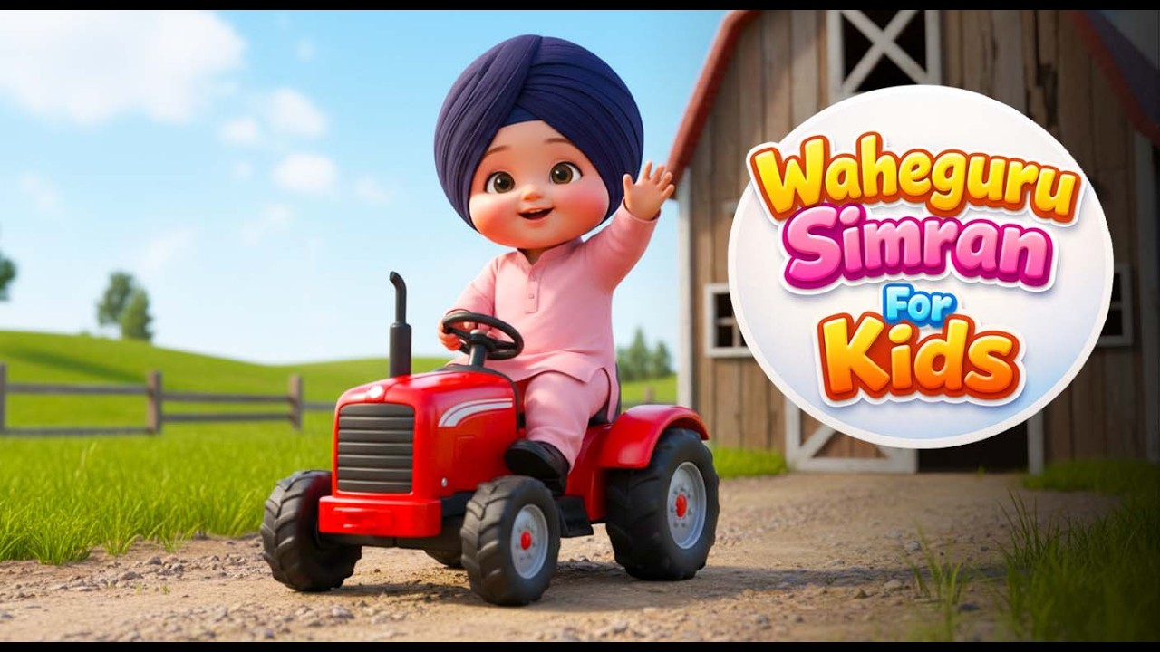 Satnam Waheguru Ji | Simran for Babies, Kids & Children | ਸਤਿਨਾਮ ਵਾਹਿਗੁਰੂ ਜੀ | Calm Gurbani Music 4