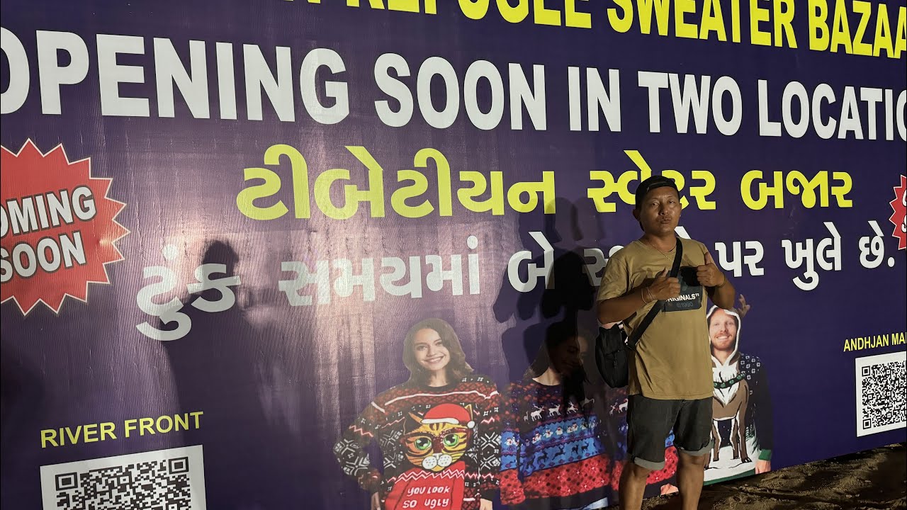 We are ready to open Tibetan refugee sweater market, Ahmedabad #tibetanvloger