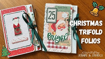 Two Christmas Trifold Folios | Same Structure, Different Details