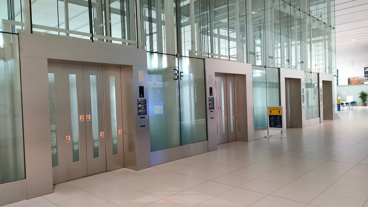 【4基まとめ】新千歳空港国際線ターミナルのエレベーター - Takeover #115